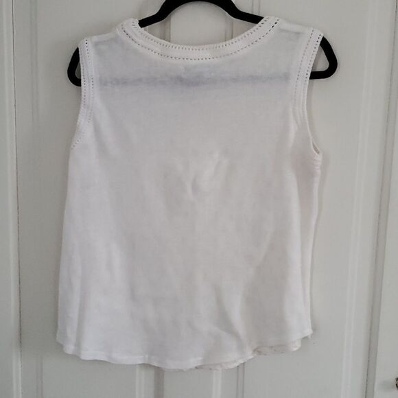 Antibes Blanc Linen Top  - Picture 5 of 6